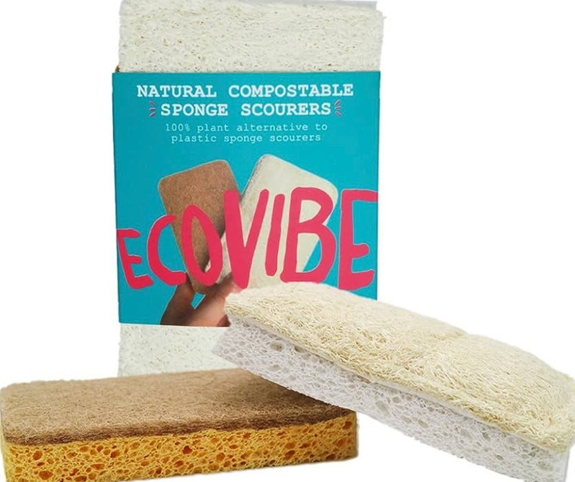Eco Vibe Natural Compostable Sponge Scourers