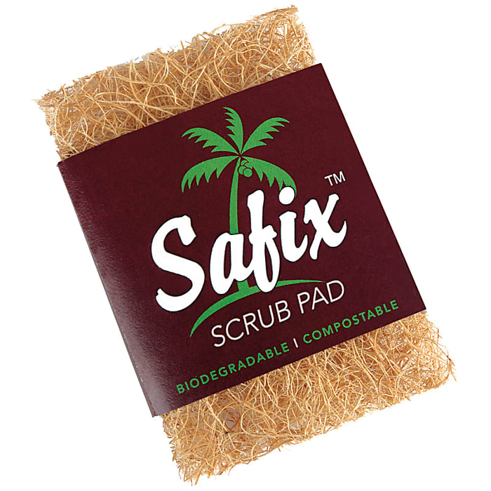 Safix Coconut Husk Scrub Pad - compostable/biodegradable scouring pad