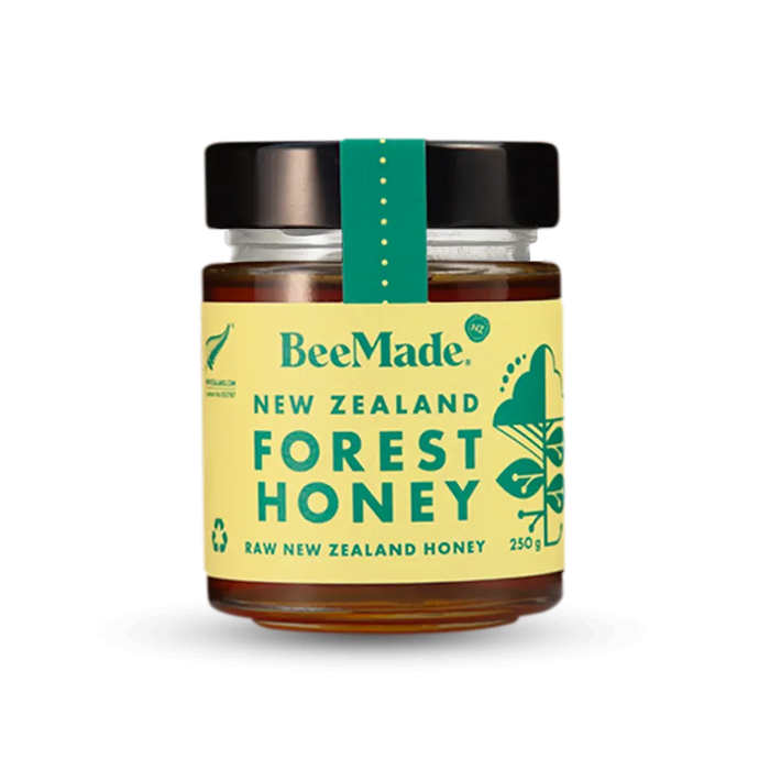 BeeMade New Zealand Forest Honey in Glass Jar