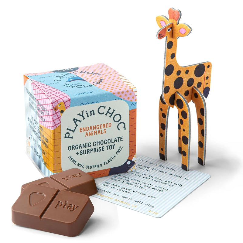 PLAYin Choc ToyChoc Box - VEGAN / ORGANIC / ALLERGY FREE & SUSTAINABLE