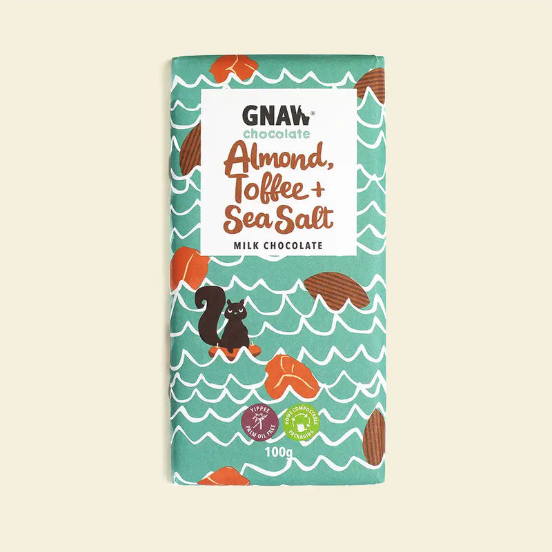GNAW Handcrafted Chocolate - Compostable Packaging - Norfolk