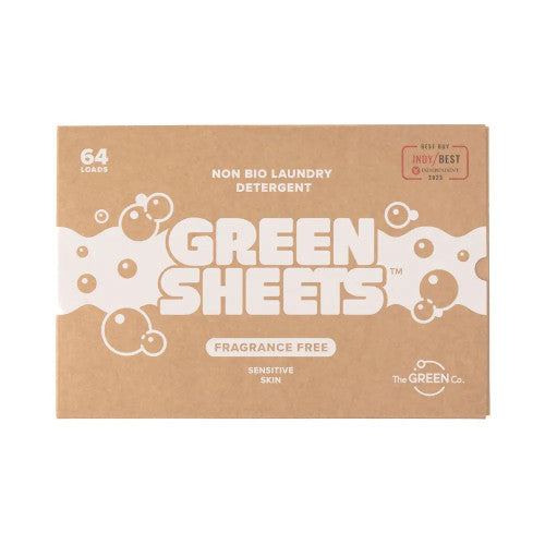 Green Sheets Non-Bio Laundry Detergent Sheets Fragrance Free