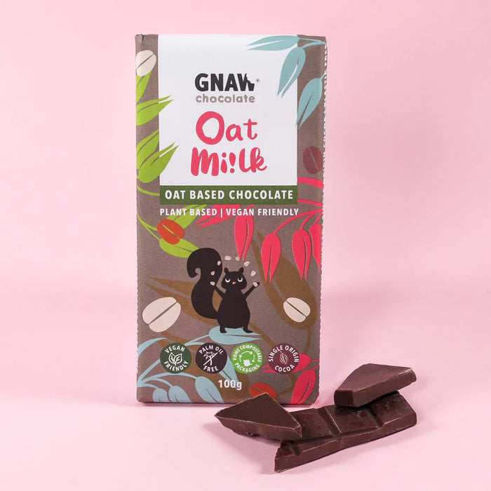 GNAW Oat Mi!lk Chocolate Bar 