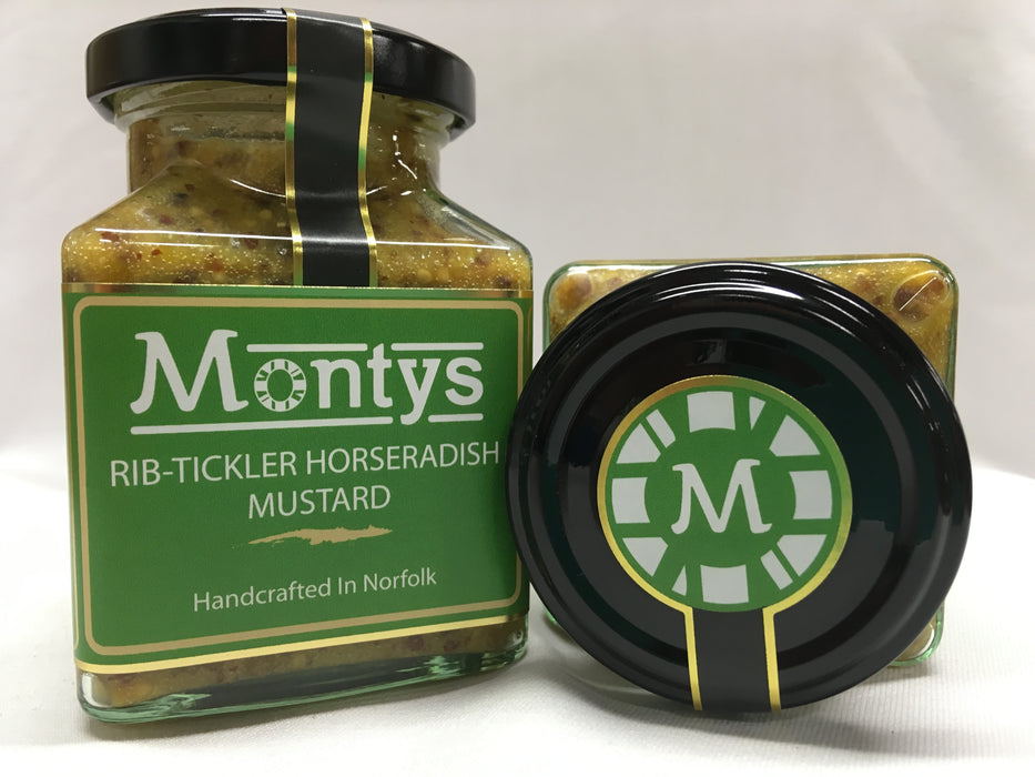 Montys Wholegrain Mustard with Honey & Cinnamon 200g