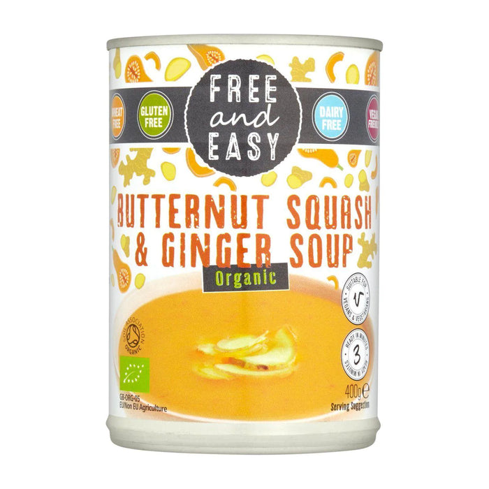 Free and Easy Butternut Squash and Ginger Soup