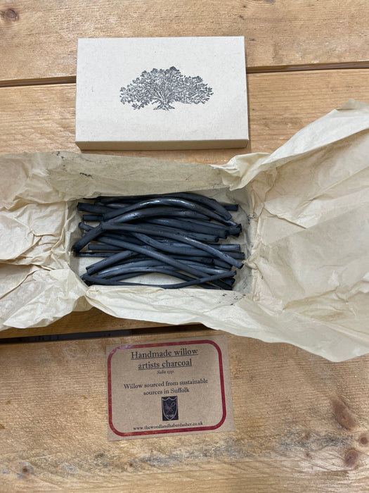 The Woodland Haberdasher Handmade willow artist drawing charcoal
