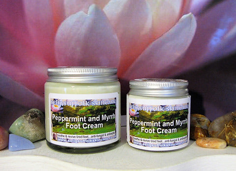 Selig Suffolk Skincare - peppermint and myrrh foot cream