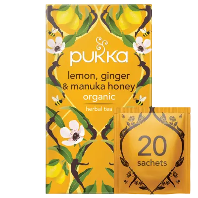 Pukka Organic Tea Lemon, Ginger & Manuka Honey 