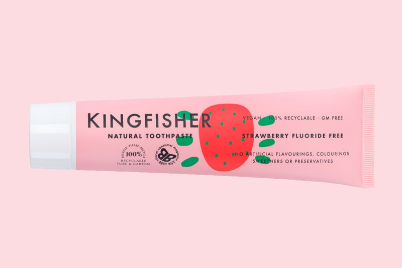 Kingfisher Natural Toothpaste - Strawberry Fluoride Free 75ml