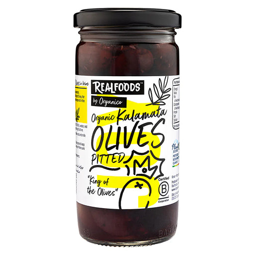 Realfoods by Oranico Organic Kalamata Olives Pitted 