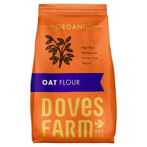 Doves Organic Oat Flour 450g in paper packaging 