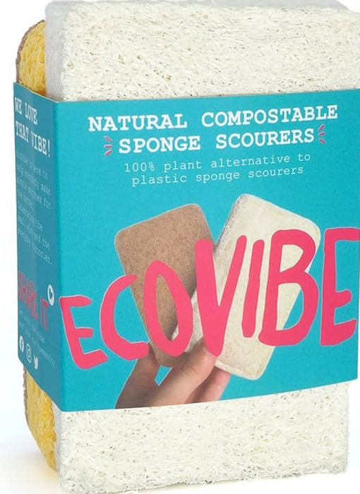 Eco Vibe Natural Compostable Sponge Scourers