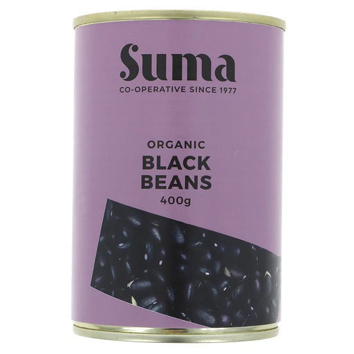 Suma organic black beans in a can 400g
