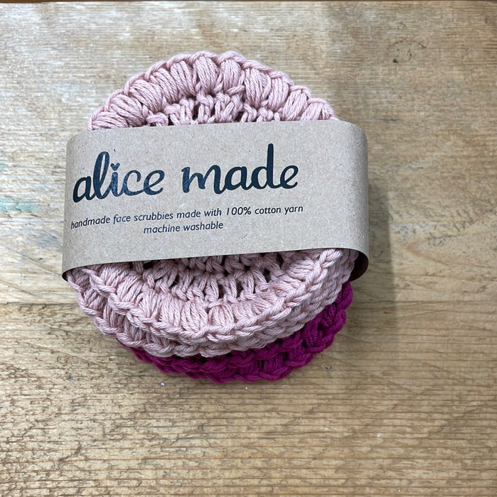 AliceMade - Handmade crocheted  face scrubbies