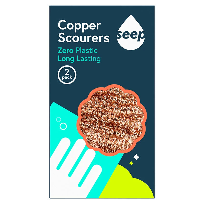 Seep Copper Scourers pack of 2 in a cupboard box
