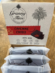 Box of Gravy & Slice Cayenne Chilli date bars