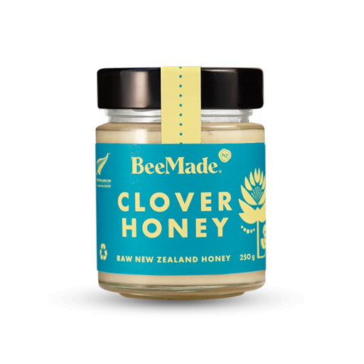 BeeMade Clover Honey in Glass Jar