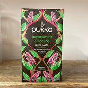 Pukka peppermint & licorice organic tea
