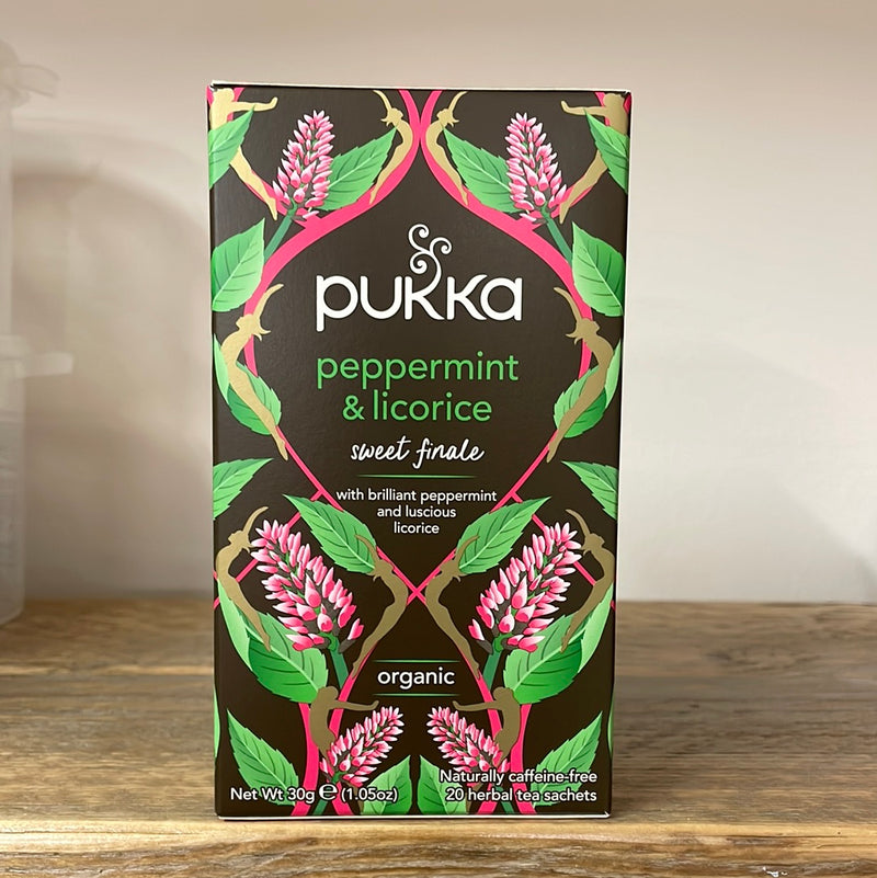 Pukka peppermint & licorice organic tea
