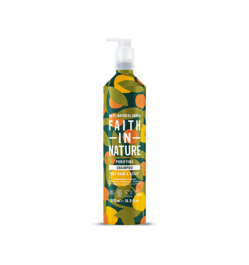 Faith in Nature - Purifying Shampoo - 500ml aluminium bottle
