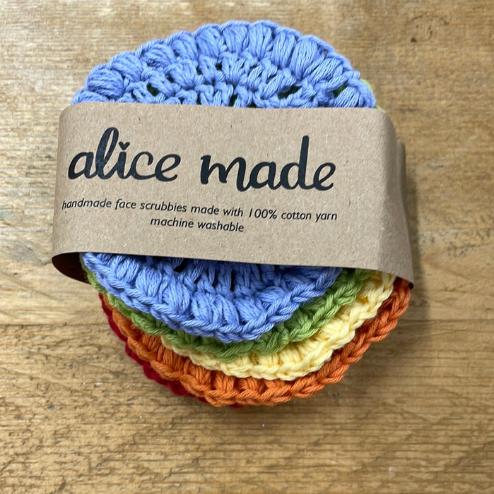 AliceMade - Handmade crocheted  face scrubbies