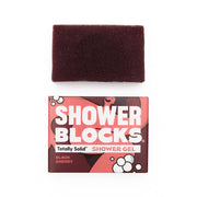 Shower Block shower gel in solid form - fragrance black cherry in a cardboard box