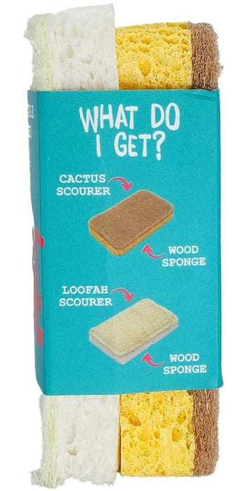 Eco Vibe Natural Compostable Sponge Scourers