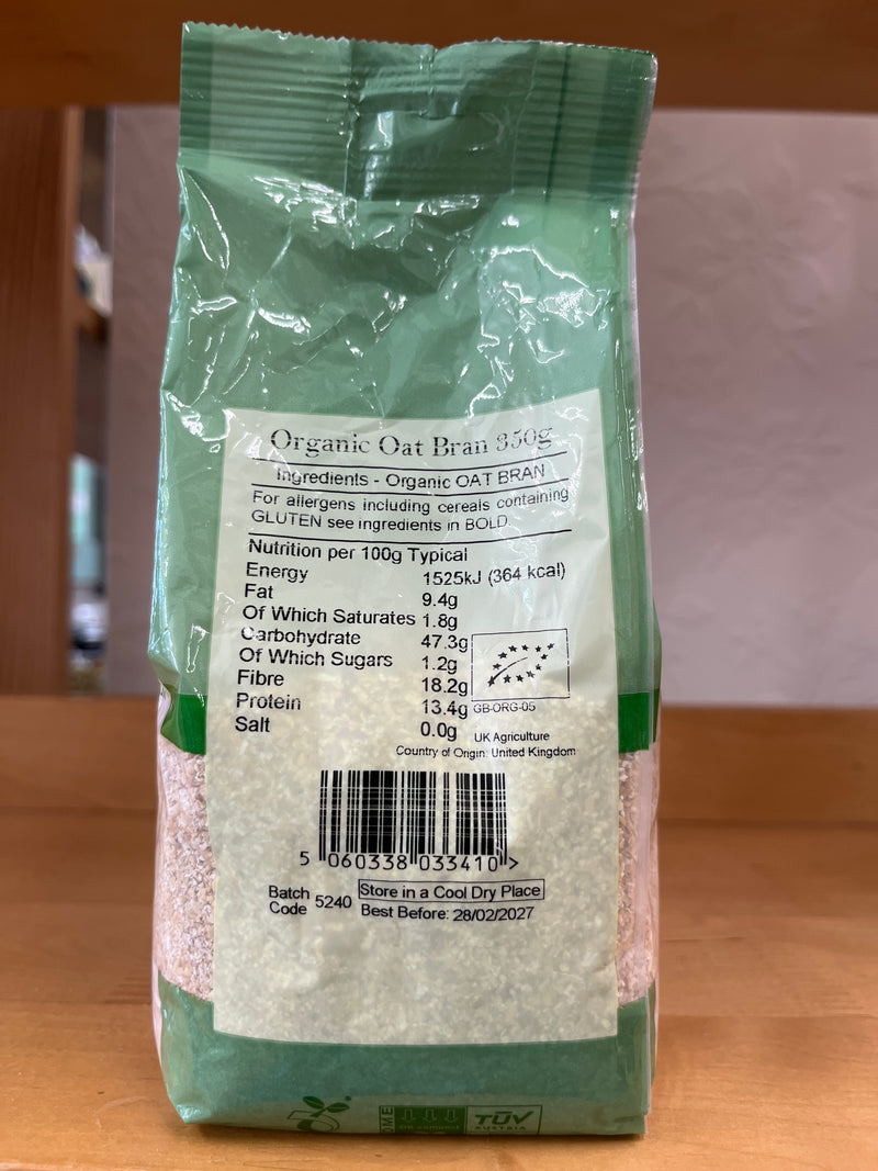 Sunshine Wholefoods Organic Oatbran - 500g