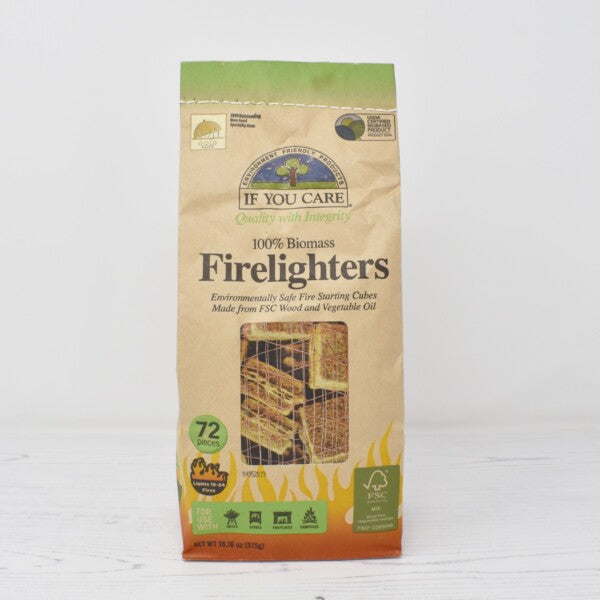 If you care firelighters 100% biomass