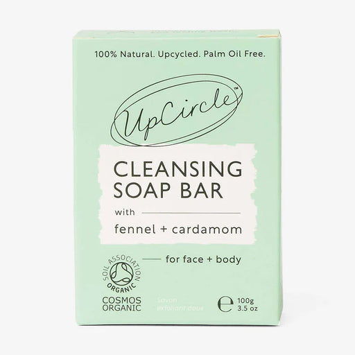 Up circle cleansing bar in cardboard box 