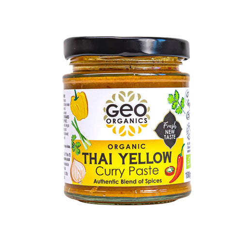 Geo organics Thai Yellow curry paste in glass jars 