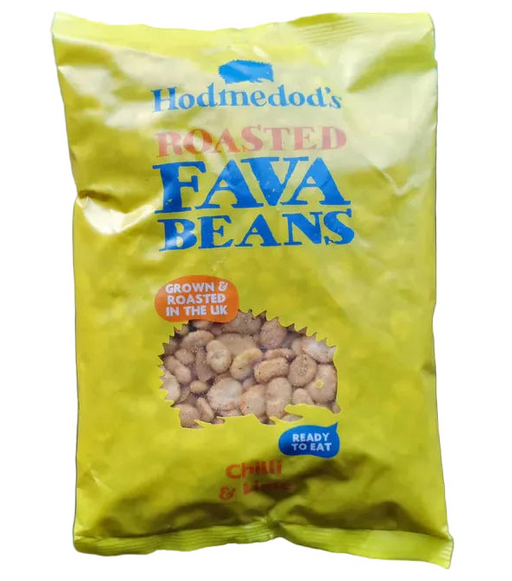 Hodmedod's Roasted Fava Beans chilli & lime flavour in recyclable bag