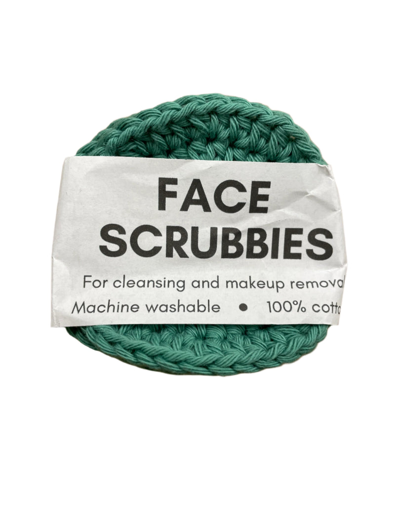 Face scrubbies green