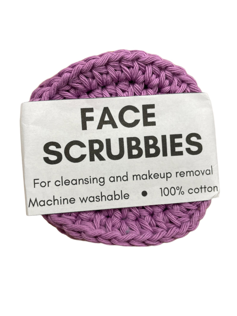 Face scrubbies purple