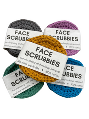 Face scrubbies - black cat crochet