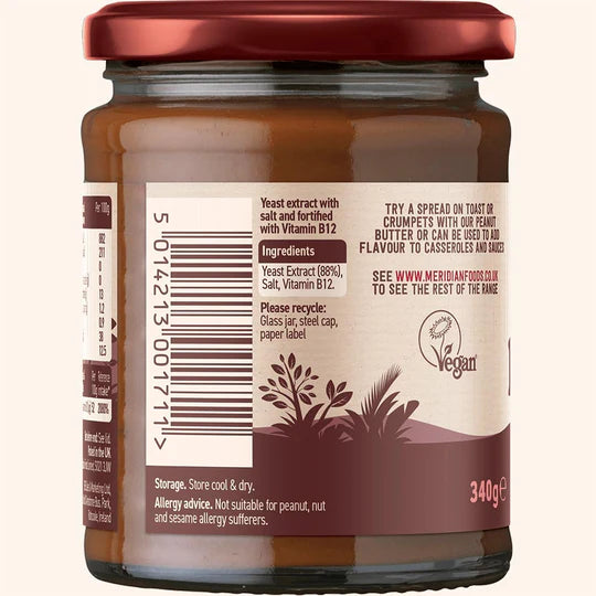 Meridian Yeast Extract with added salt ingredients