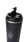 Neon Kactus tumbler 24oz stainless steel black with straw and hot drink lid 