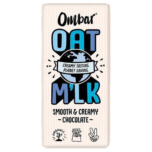 Ombar organic oat m'lk chocolate bar 