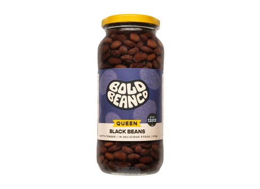 Bold Bean Co Black Beans in a glass jar 570g