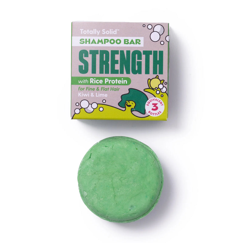 Totally Solid Shampoo Bar - Strength - UK made / plastic free
