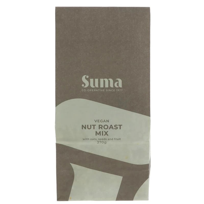 Suma Vegan and Gluten Free Nut Roast Mix 340g in paper packaging 