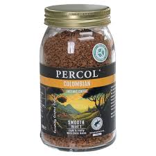Percol Colombian smooth roast 3 instant coffee in a jar 100g 