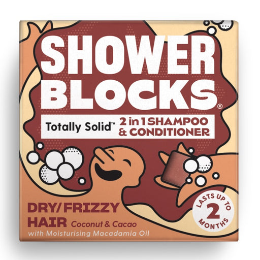 Shower Blocks all natural 2in1 Shampoo & Conditioner Dry/Frizzy Hair Coconut & Cacao