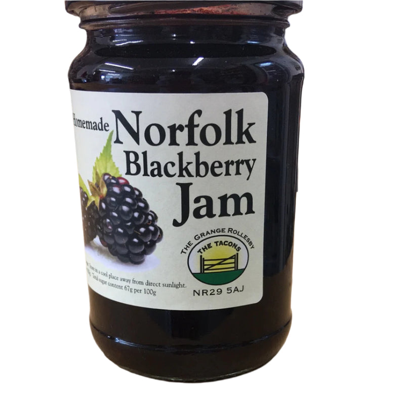 The Tacon's Norfolk Blackberry Jam - glass jar