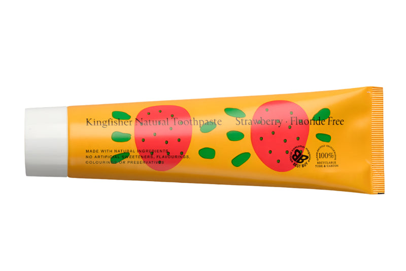 Kingfisher Natural Toothpaste Strawberry Fluoride Free