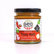 Geo Organics Thai Red Curry Paste in glass jar 
