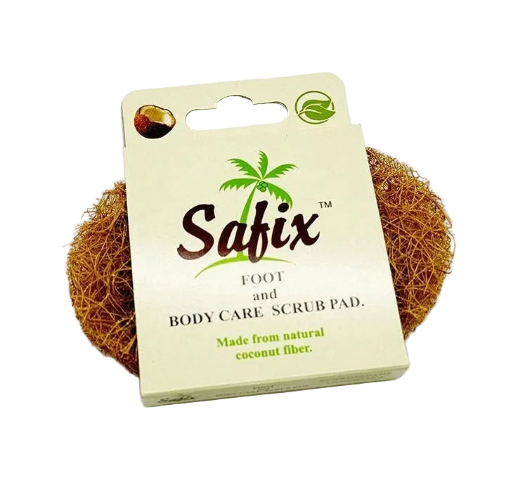 Safix foot & bodycare scrub pad made from coconut fiber