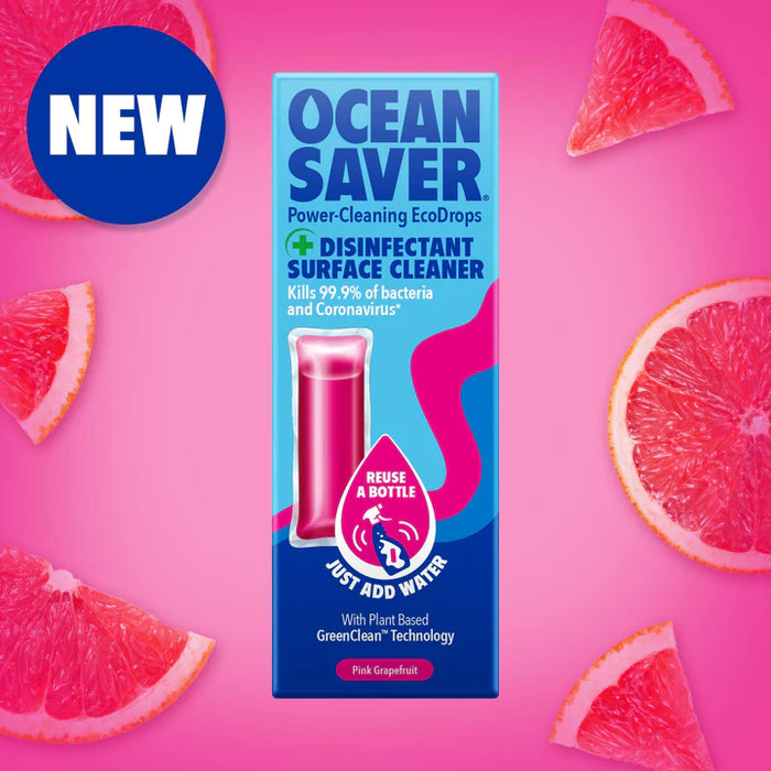 Ocean Saver Disinfectant surface cleaner pink grapefruit