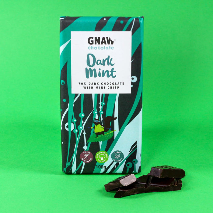 GANW Dark Mint 70% Dark Chocolate with mint crisp