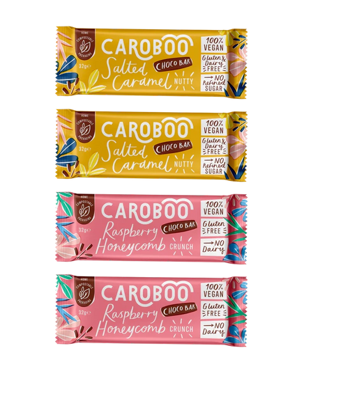 Caroboo Salted Caramel and Raspberry & Honeycomb